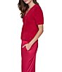 DKNY by Donna Karan Brushed V-Neck Short Sleeve Button Front Cardigan - Image 3