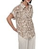 Donna Karan DKNY by Donna Karan Burnout Short Sleeve Button Front Shirt, Color:Broken City Burnout - Image 3
