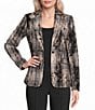 DKNY by Donna Karan Button Notch Collar Long Sleeve Jacket - Image 3
