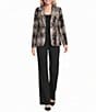 DKNY by Donna Karan Button Notch Collar Long Sleeve Jacket - Image 4