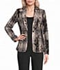 DKNY by Donna Karan Button Notch Collar Long Sleeve Jacket - Image 1