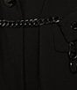 Donna Karan DKNY By Donna Karan Chain Belted Notch Lapel One-Button Jacket, Color:Black - Image 4