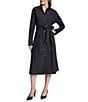 DKNY By Donna Karan Collared Neck Long Sleeve Button Down Midi Shirt Dress - Image 1