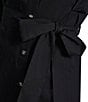 DKNY By Donna Karan Collared Neck Long Sleeve Button Down Midi Shirt Dress - Image 6