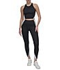 Donna Karan DKNY by Donna Karan Color Block Balance Compression Super High Waist Tight Leggings, Color:Black/Rain - Image 3