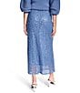 Donna Karan DKNY by Donna Karan Coordinating Sequin Knit A-Line Midi Skirt, Color:Liberty Sky - Image 2