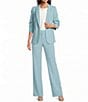 DKNY by Donna Karan Coordinating Tropical Modern Fit Flat Front Straight Leg Pants - Image 3