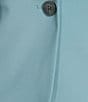 DKNY by Donna Karan Coordinating Tropical Notch Lapel 3/4 Ruched Sleeve One Button Front Jacket - Image 3
