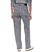 DKNY by Donna Karan Cotton Blend Leopard Print Straight Leg Full Length Jeans - Image 2