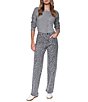 DKNY by Donna Karan Cotton Blend Leopard Print Straight Leg Full Length Jeans - Image 4