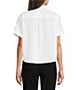 Donna Karan DKNY by Donna Karan Cotton Poplin Pins And Patches Button Front Shirt, Color:White - Image 2