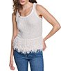 DKNY by Donna Karan Cropped Fringe Tank - Image 5