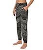 DKNY by Donna Karan Dot Print Micro Jersey Knit Coordinating Lounge Joggers - Image 3