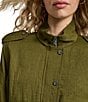 Donna Karan DKNY by Donna Karan Heavy Twill Long Sleeve Bomber Jacket, Color:Dark Olive - Image 6