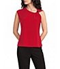 DKNY by Donna Karan Jersey Knit Twist Neck With Hardware Sleeveless Blouse - Image 1