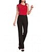 DKNY by Donna Karan Jersey Knit Twist Neck With Hardware Sleeveless Blouse - Image 3