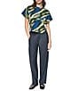 DKNY by Donna Karan Knit Multi Print Crew Neck Short Sleeve Pullover Shirt - Image 3