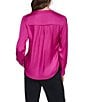 DKNY by Donna Karan Knit V-Neck Long Sleeve Pullover Blouse - Image 2