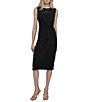 Donna Karan DKNY by Donna Karan Mesh Crew Neck Twisted Front Sheath Dress,New Products : American Fashion Style Bags On Sale