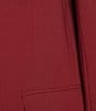 Donna Karan DKNY by Donna Karan Notch Lapel Long Sleeve One-Button Jacket, Color:Merlot - Image 5