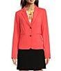Donna Karan DKNY By Donna Karan Notch Lapel Two-Button Jacket, Color:Coral Crush - Image 3