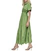 Donna Karan DKNY by Donna Karan Petite Size Button Down Collar Shirt Dress, Color:Salted Lime - Image 4