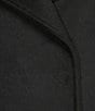 Donna Karan DKNY by Donna Karan Petite Size Wool Blend Stand Collar Snap Front Coat, Color:Black - Image 4