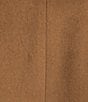 Donna Karan DKNY by Donna Karan Petite Size Wool Blend Stand Collar Snap Front Coat, Color:Dark Camel - Image 5