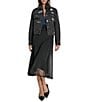 Donna Karan DKNY by Donna Karan Pins And Patches Denim Trucker Jacket, Color:Bowery Wash - Image 4