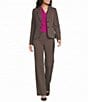 DKNY by Donna Karan Pinstripe Pleated Pant - Image 3