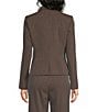 DKNY by Donna Karan Pinstripe Two Button Notch Collar Jacket - Image 2