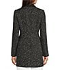 Donna Karan DKNY by Donna Karan Platt Tweed Notch Collar Long Sleeve One Button Topper, Color:Black/Ivory - Image 3
