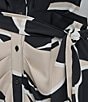 Donna Karan DKNY by Donna Karan Plus Size Crepe Collared Neck Short Sleeve Tie Sash Belt Shirt Dress, Color:Moonlight Multi - Image 6