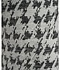 Donna Karan DKNY by Donna Karan Plus Size Houndstooth Print Short Sleeve Sheath Dress, Color:Black/Ivory - Image 6