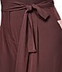 DKNY By Donna Karan Plus Size Short Sleeve Button Front Wide Leg Jumpsuit - Image 5