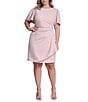DKNY by Donna Karan Plus Size Short Sleeve Scuba Crepe Sheath Dress - Image 1