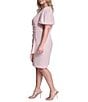 DKNY by Donna Karan Plus Size Short Sleeve Scuba Crepe Sheath Dress - Image 3