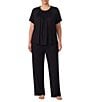 DKNY by Donna Karan Plus Solid Jersey Knit Coordinating Lounge Pants - Image 3