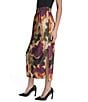 Donna Karan DKNY by Donna Karan Printed Plisse Pull-On Column Midi Skirt, Color:Ink Diffusion - Image 3