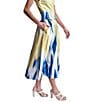 DKNY by Donna Karan Printed Poplin Pull-On Midi Skirt - Image 3