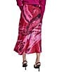 Donna Karan DKNY by Donna Karan Printed Satin Bias Cut Midi Skirt, Color:Neon Night - Image 2