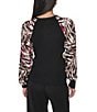 DKNY by Donna Karan Printed Sleeve Sweater Blouse - Image 2