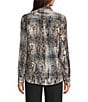 DKNY by Donna Karan Roll Tab Point Collar Button Front Blouse - Image 2