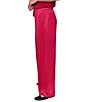 DKNY by Donna Karan Satin High Waist Flat Front Full Length Pull On Pants - Image 3