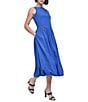 Donna Karan DKNY by Donna Karan Sleeveless Drop Waist Bubble Hem Midi Dress, Color:Atlantic Blue - Image 2