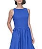 Donna Karan DKNY by Donna Karan Sleeveless Drop Waist Bubble Hem Midi Dress, Color:Atlantic Blue - Image 3