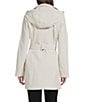 Donna Karan DKNY by Donna Karan Softshell Water Resistant Belted Zip Front Coat, Color:Stone - Image 2