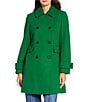 DKNY by Donna Karan Solid Double Breasted Wool Blend Coat - Image 4