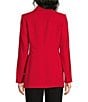 DKNY by Donna Karan Tech Tailoring Notch Collar Long Sleeve Front Belt Jacket - Image 2