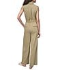Donna Karan DKNY by Donna Karan Tumble Twill Sleeveless Utility Jumpsuit, Color:Pale Moss - Image 2